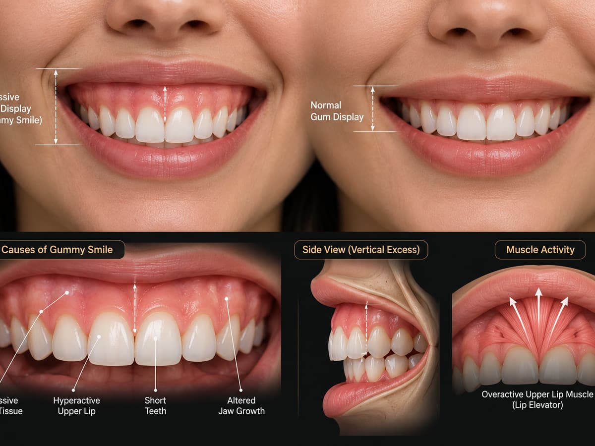 Step-by-step Gummy Smile Treatment procedure at Beverly Hills Clinic